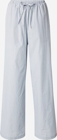 PIECES Wide Leg Hose 'PCFeline' in Blau: Vorderseite