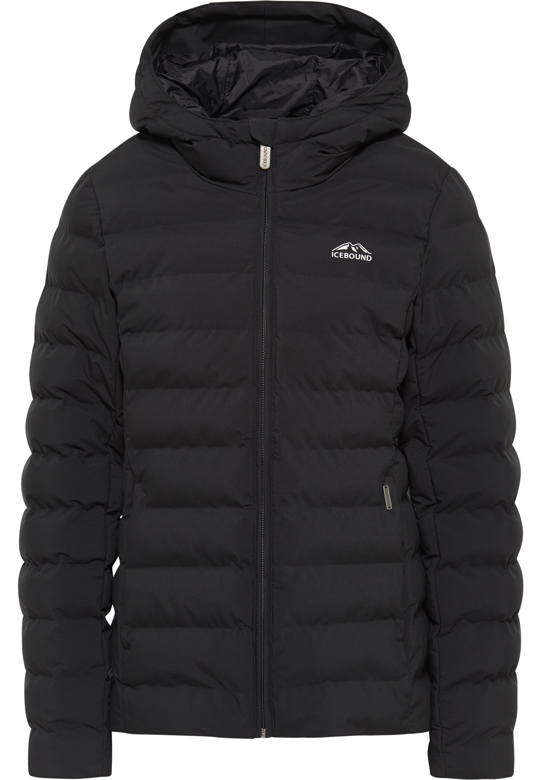 ICEBOUND Winterjas in Zwart: voorkant