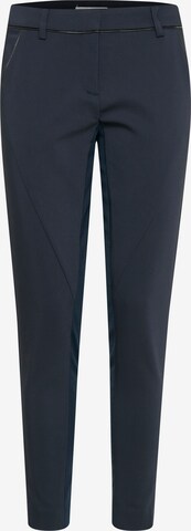 Fransa Slim fit Pants in Blue: front