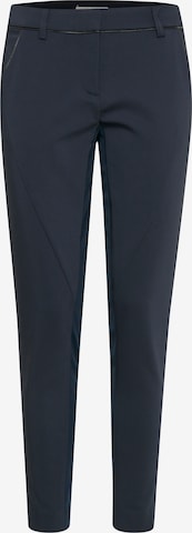 Fransa Slim fit Trousers in Blue: front
