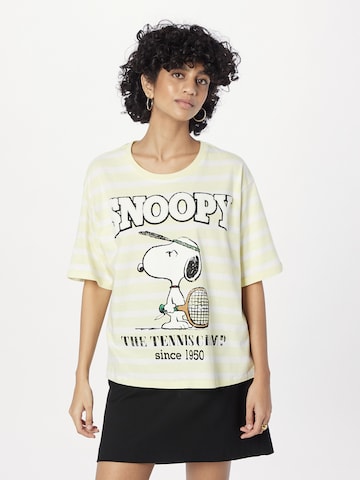 Frogbox Koszulka 'Snoopy' w kolorze żółty: przód
