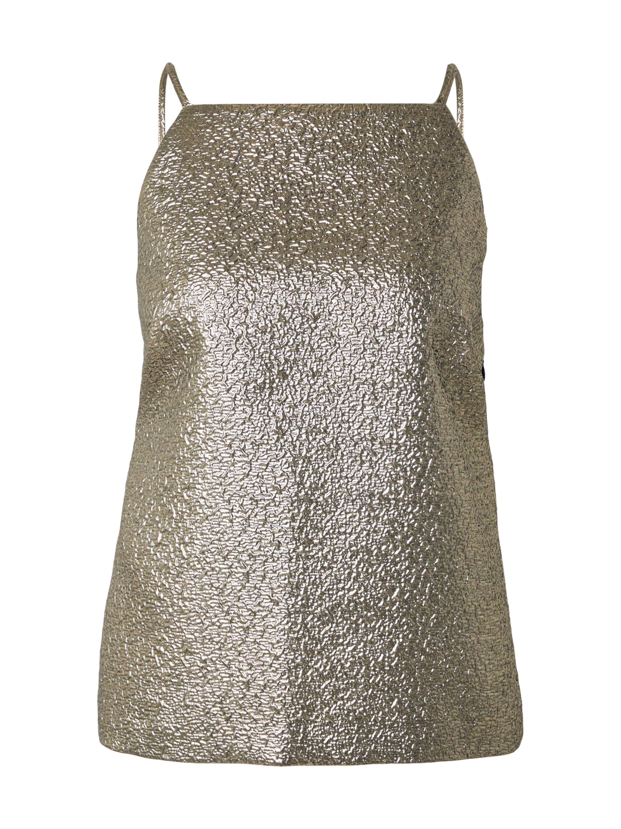 Top di Abercrombie & Fitch in oro: frontale