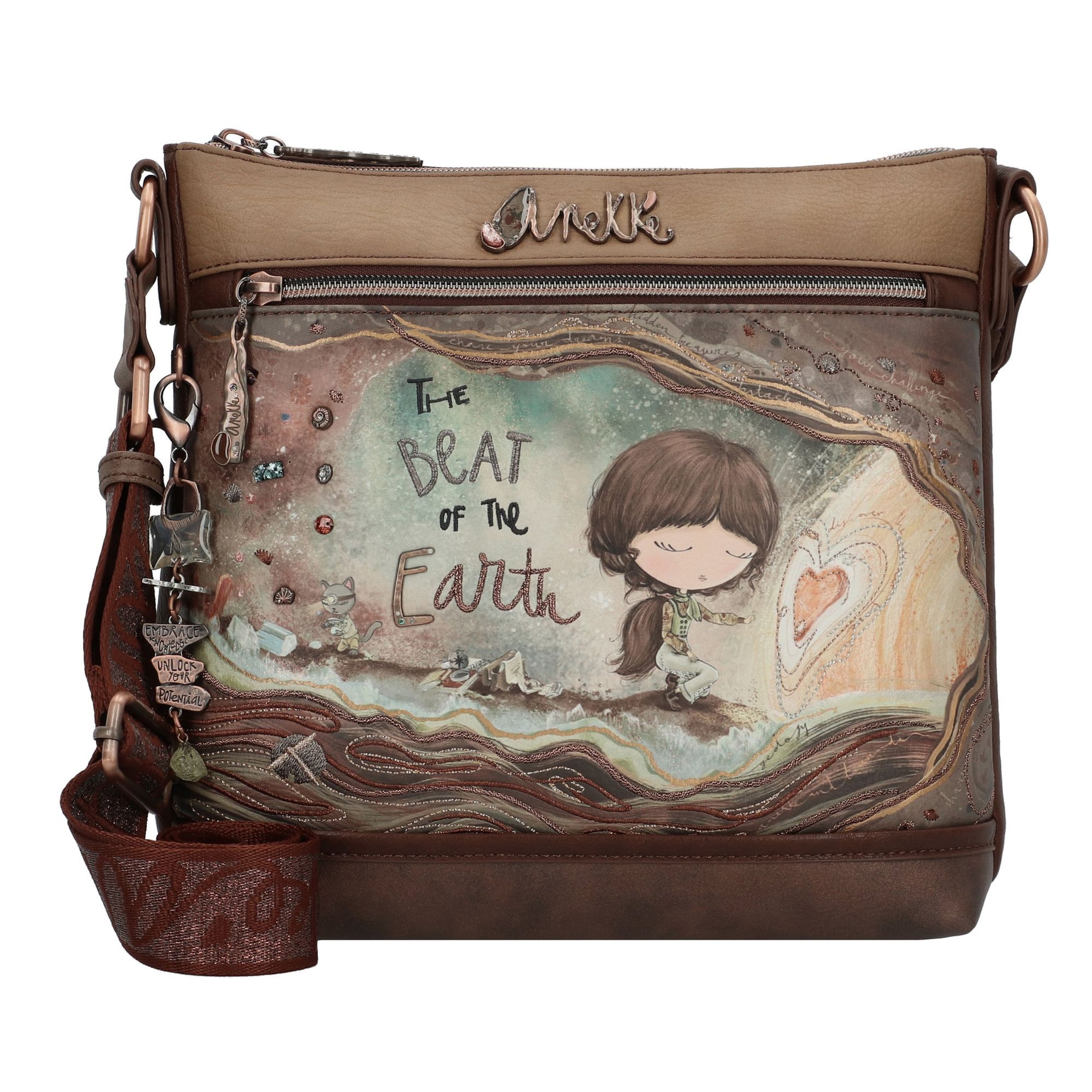 Anekke Crossbody bag 'Core' in Brown: front