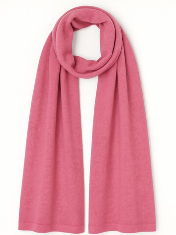 KOPYTO Schal 'MANUL - Großer Breiter Schal aus 100% Merinowolle RWS' in Pink: Vorderseite