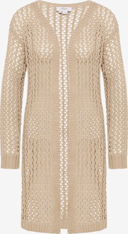 usha FESTIVAL Knit cardigan in Beige: front