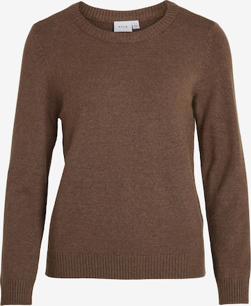 Vila Petite Sweater 'Ril' in Brown: front