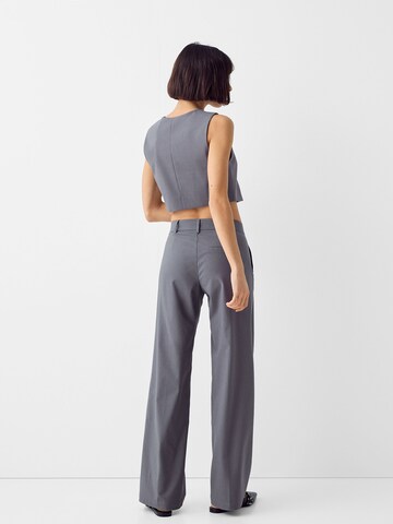 Bershka Regular Trousers in Grey