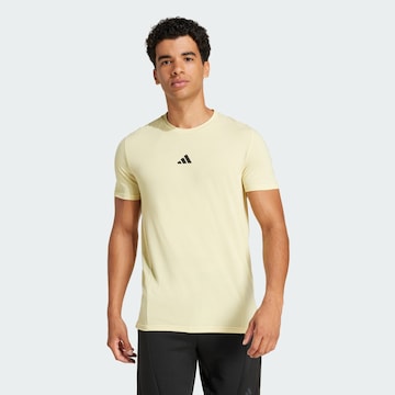 ADIDAS PERFORMANCE Функциональная футболка 'Designed for Training Workout' в Желтый: спереди