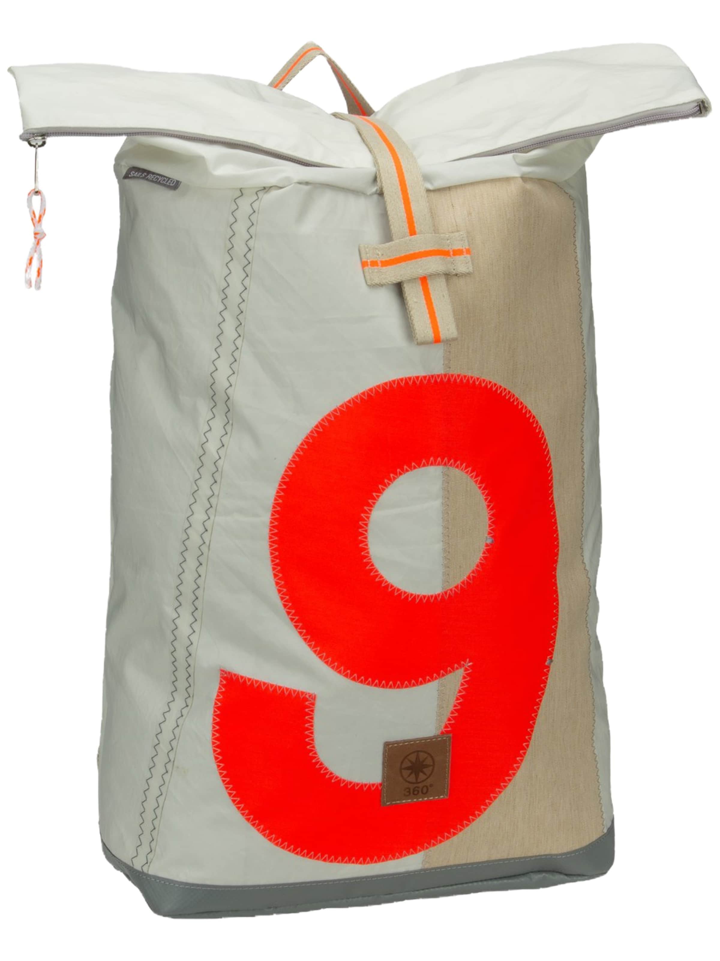 360 Grad Sports Backpack in White: front