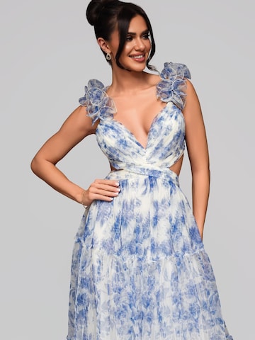 Ombre Abendkleid in Blau