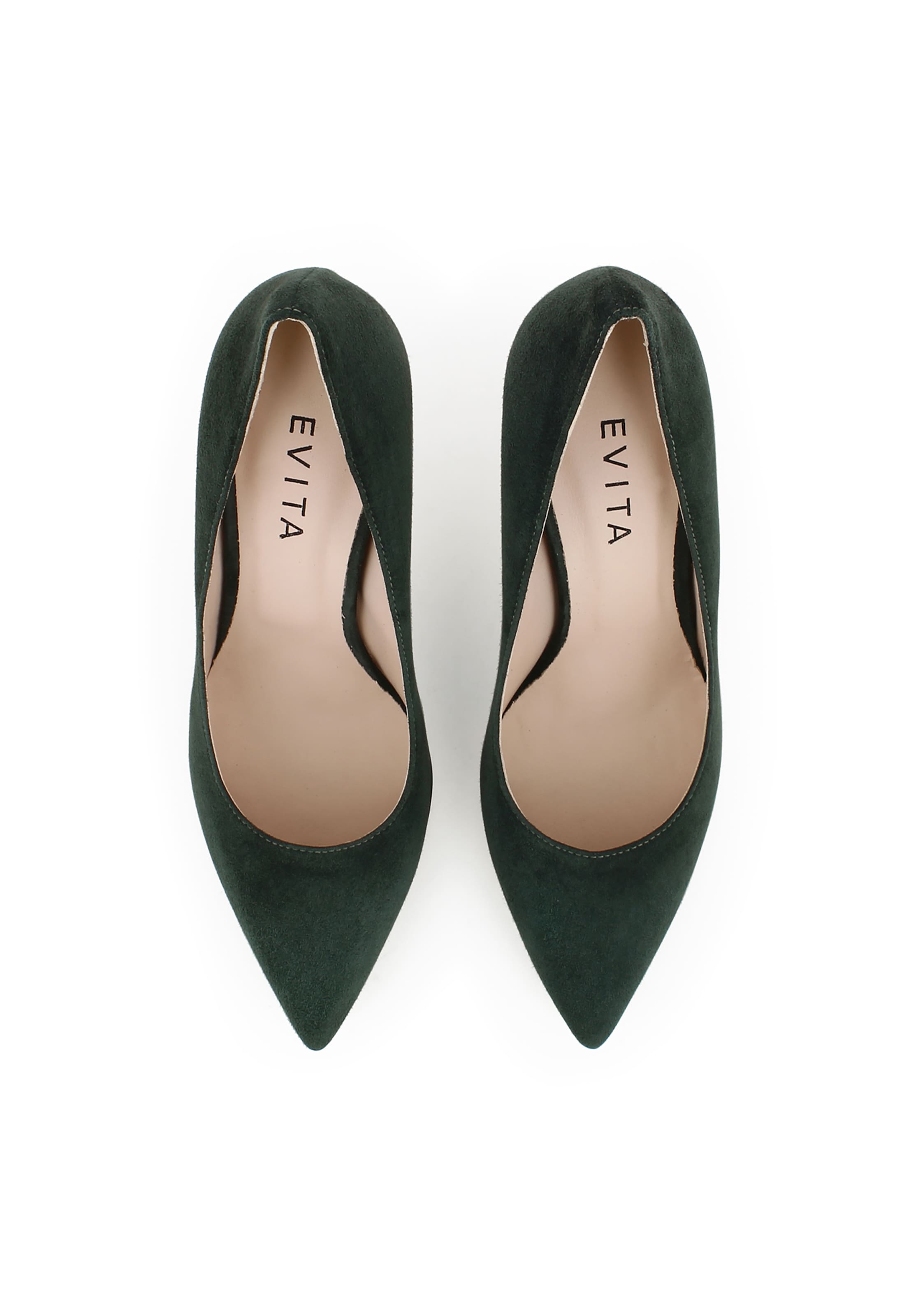 Escarpins 'ARIA' EVITA en vert