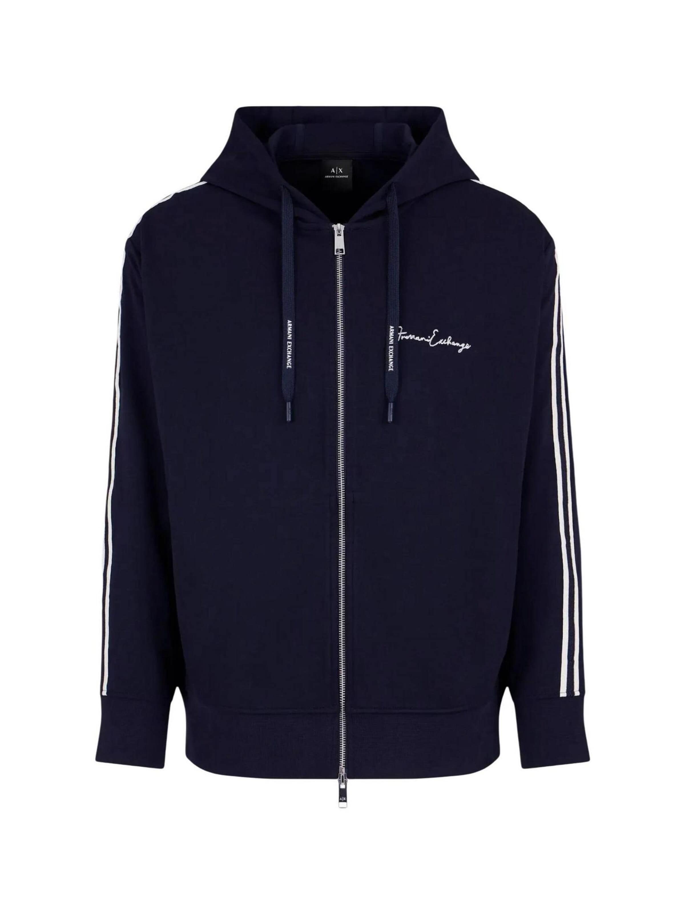 Veste de survêtement ARMANI EXCHANGE en bleu : devant