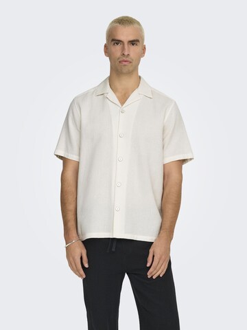 Only & Sons Regular fit Overhemd 'ONSBertil' in Wit: voorkant