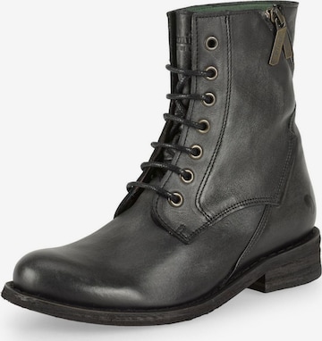 FELMINI Schnürstiefel 'GREDO D898' in Schwarz: Vorderseite