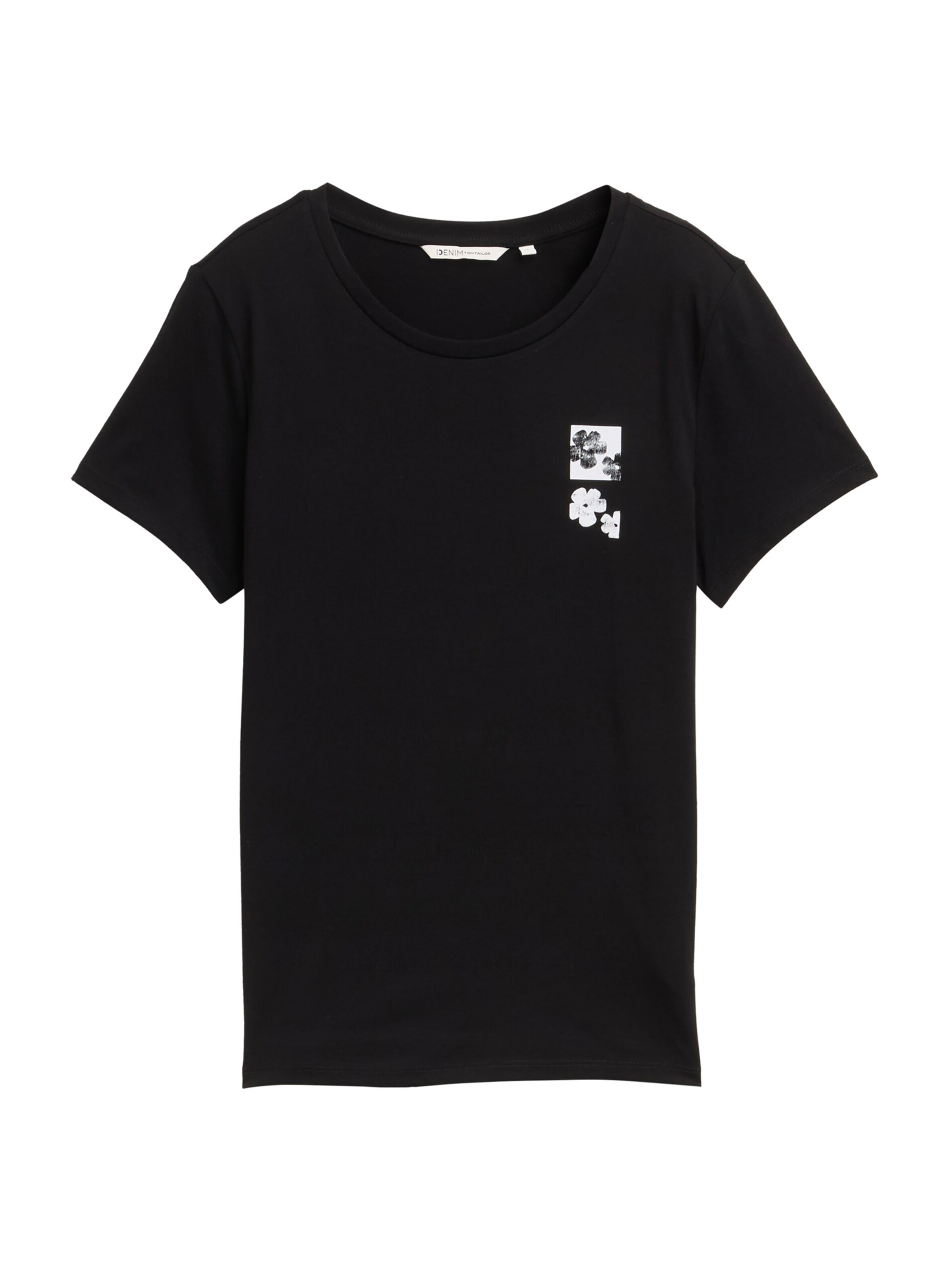 TOM TAILOR DENIM T-shirt i svart: framsida