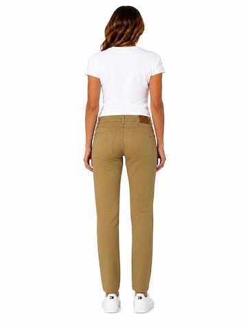 TOMMY HILFIGER Slimfit Folkdräktsbyxa 'PANTS' i gul