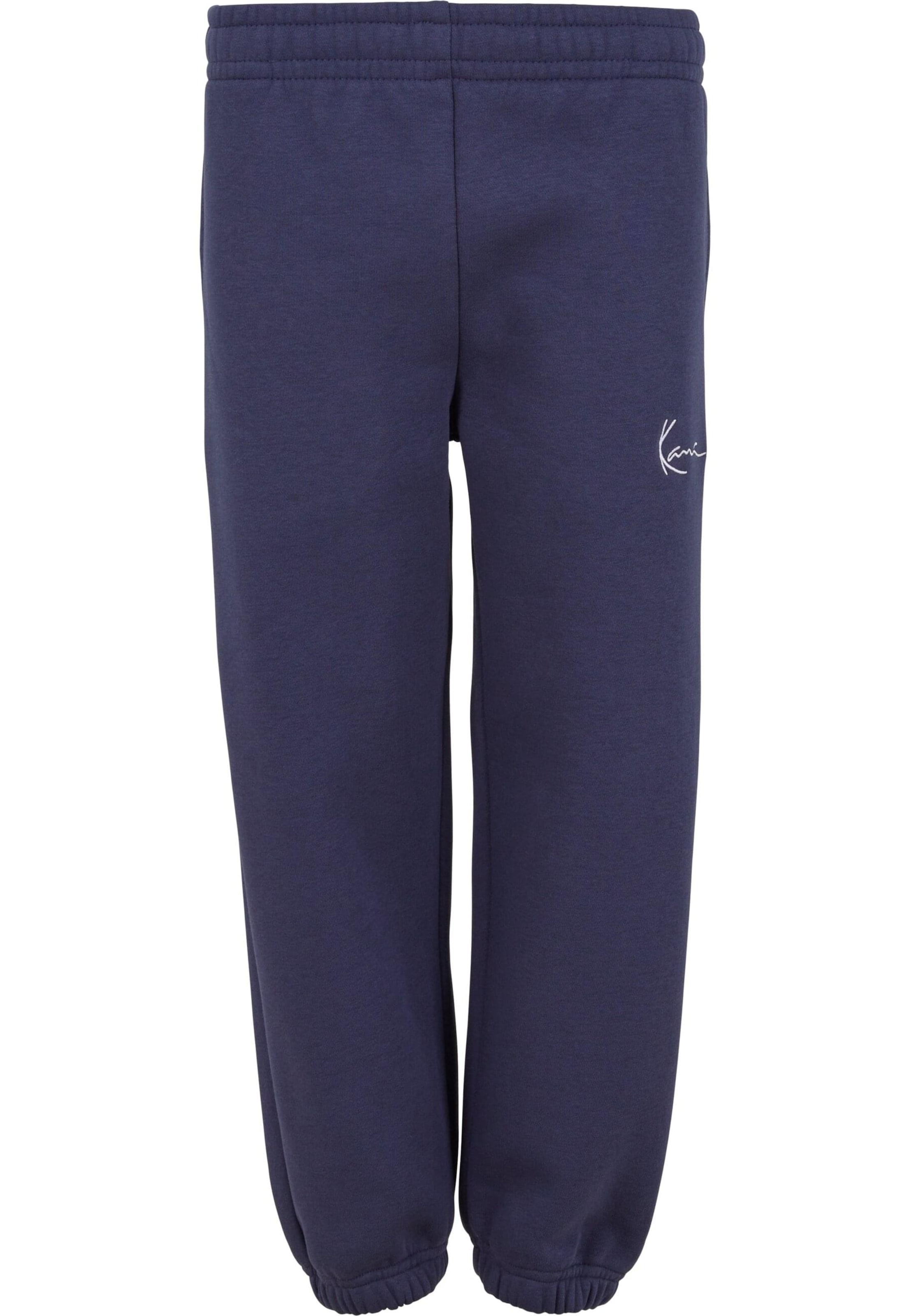 Karl Kani Normální Kalhoty 'Essential' – modrá: přední strana