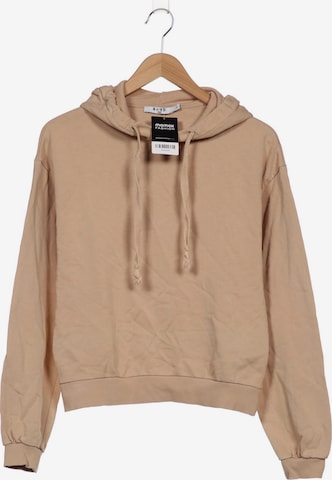 NA-KD Sweatshirt & Zip-Up Hoodie in M in Beige: front