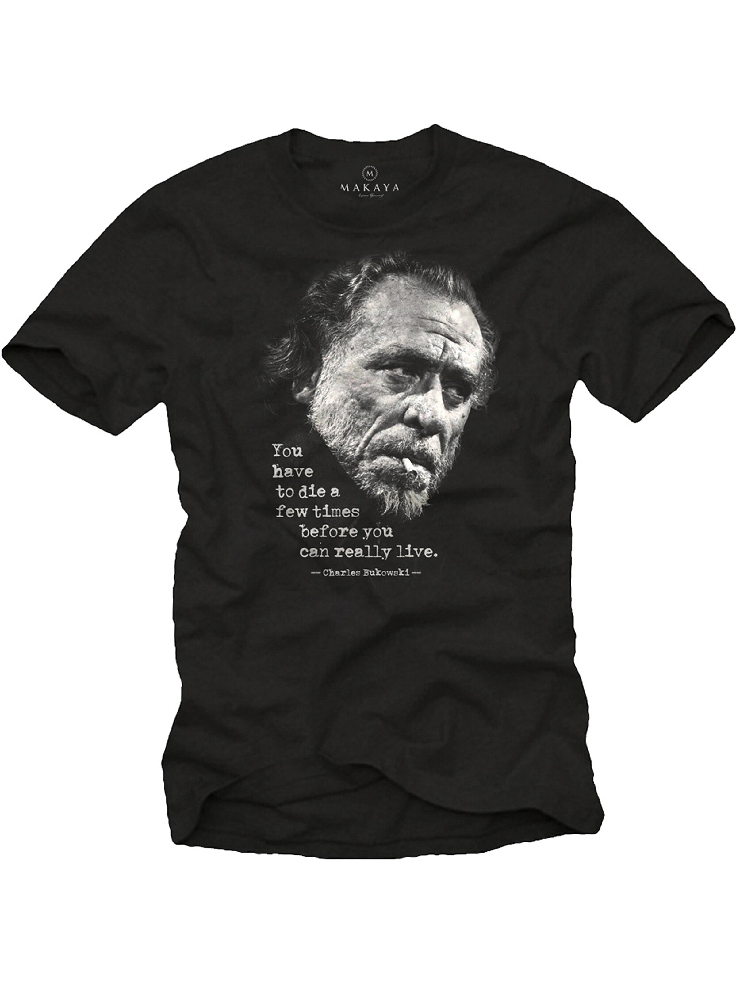 MAKAYA Shirt 'You have to die' in Black: front