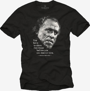 MAKAYA Shirt 'You have to die' in Black: front