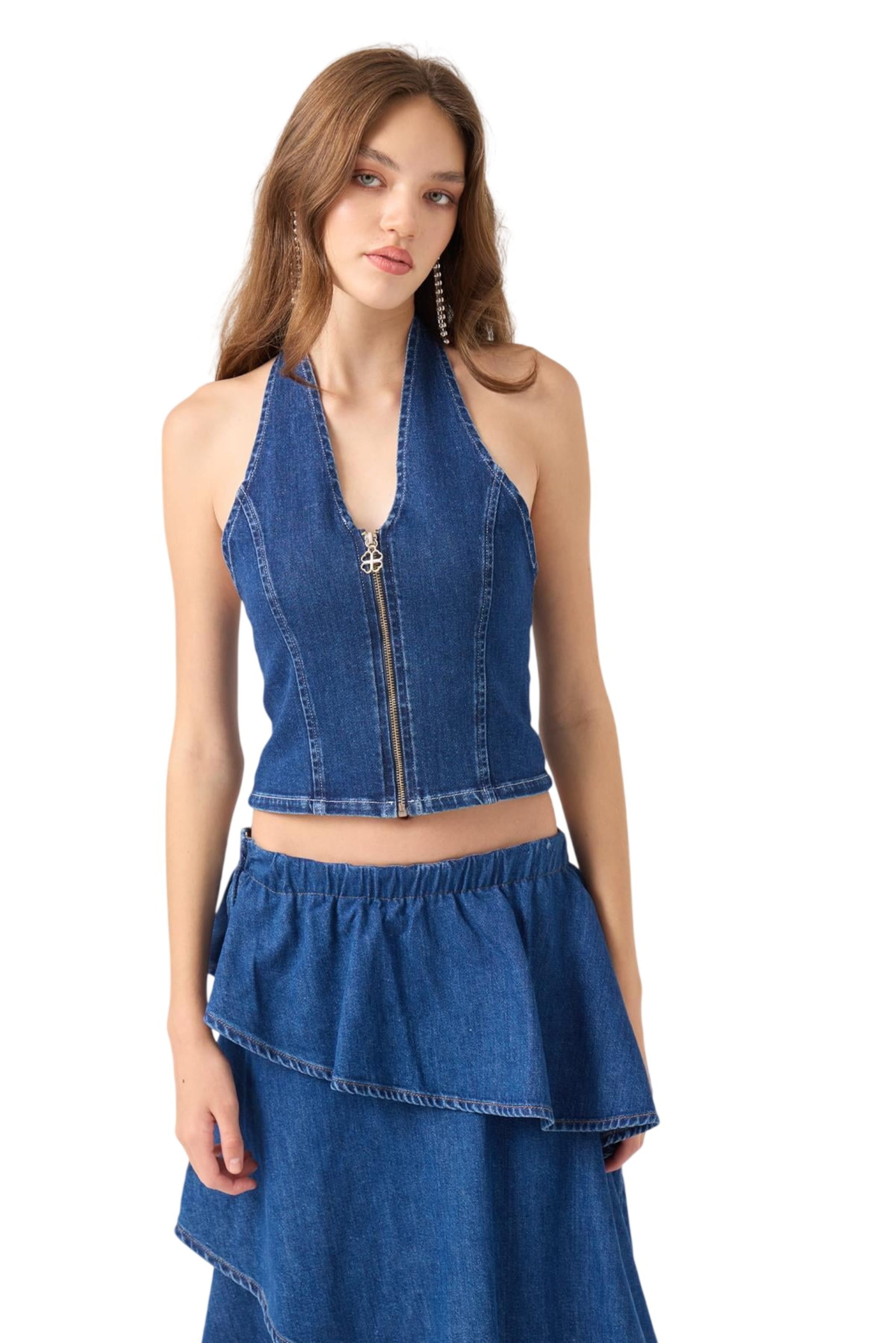 HOLLY LOLLY Top in Blue: front