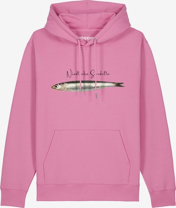 Watapparel Sweatshirt ' Niedliche Sardelle ' in Roze: voorkant