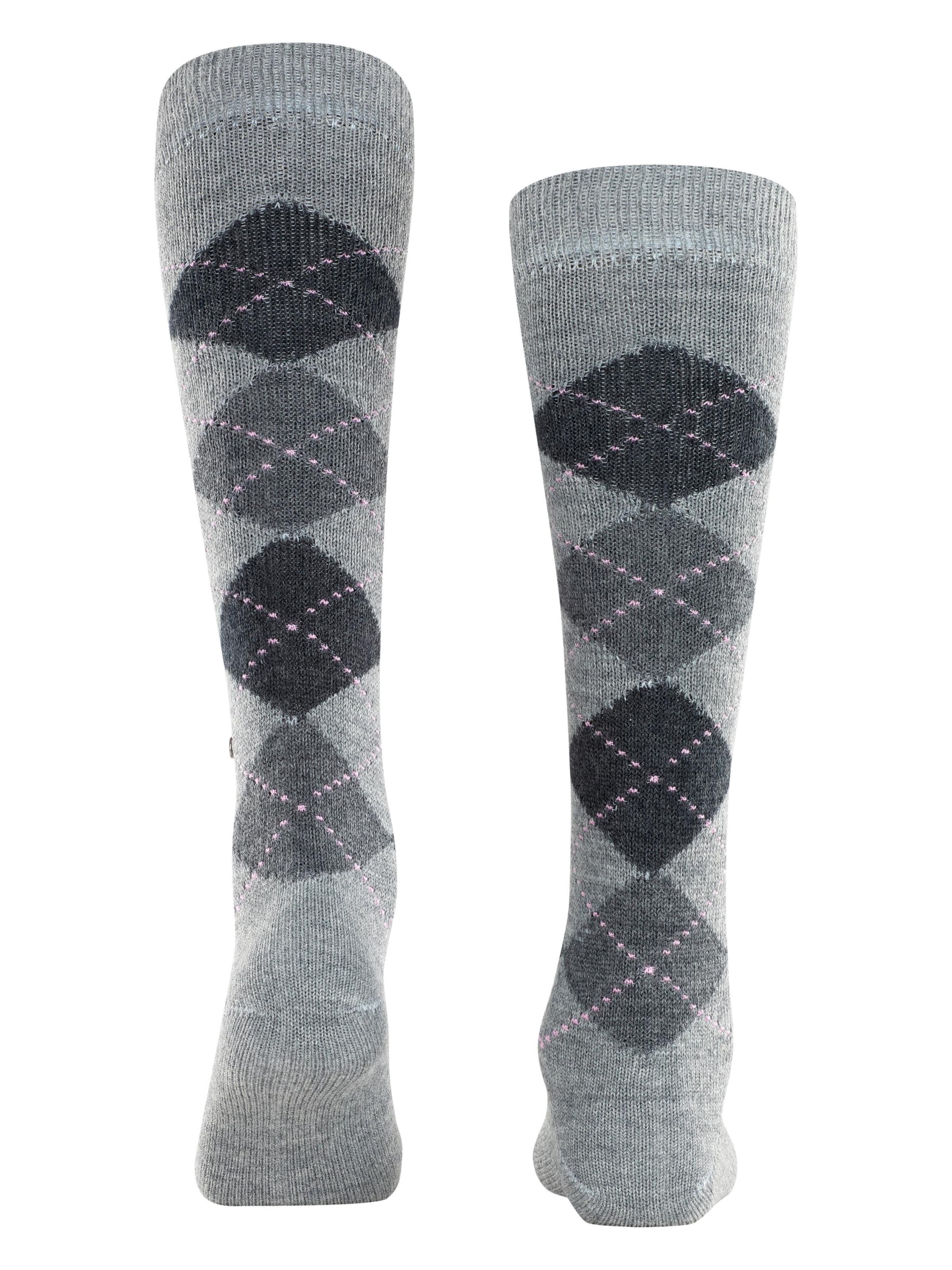 BURLINGTON Overknee Strümpfe 'Whitby'‌‌‌‌‌‌‌‌ in Grau