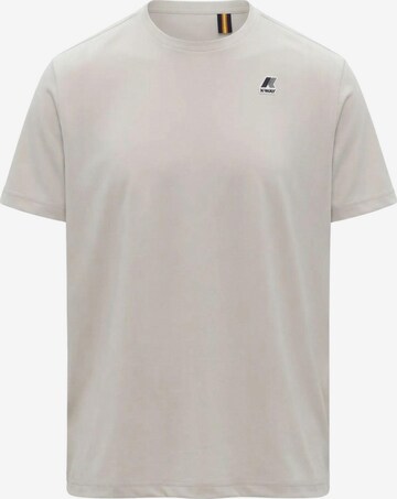 T-Shirt K-Way en beige : devant