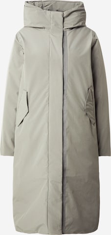 Cappotto funzionale di mazine in verde: frontale