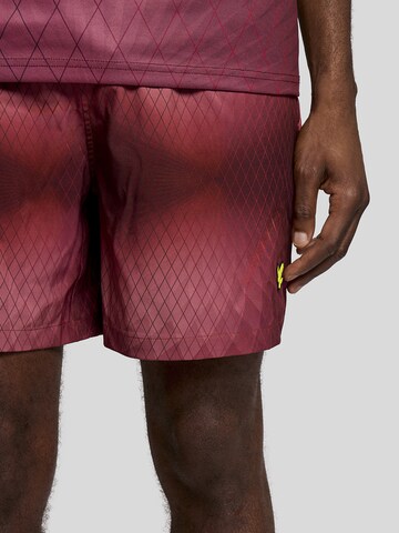 Shorts de bain Lyle & Scott en rouge