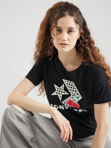 CONVERSE Sweatshirt 'CHERRY STAR' in Schwarz