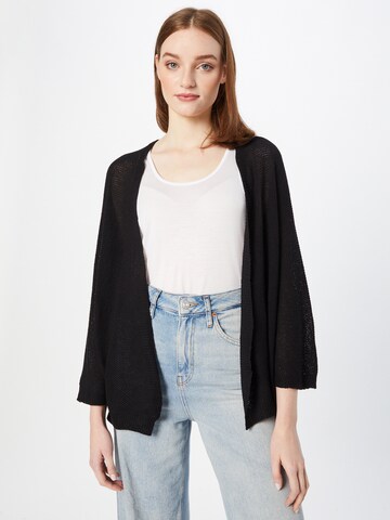 Hailys Knit Cardigan 'Elly' in Black: front
