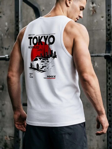 Neverless Shirt 'Tokyo Drift' in White