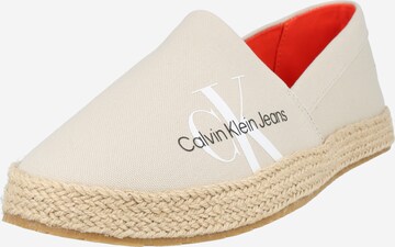 Calvin Klein Jeans Espadrilles in Beige: front