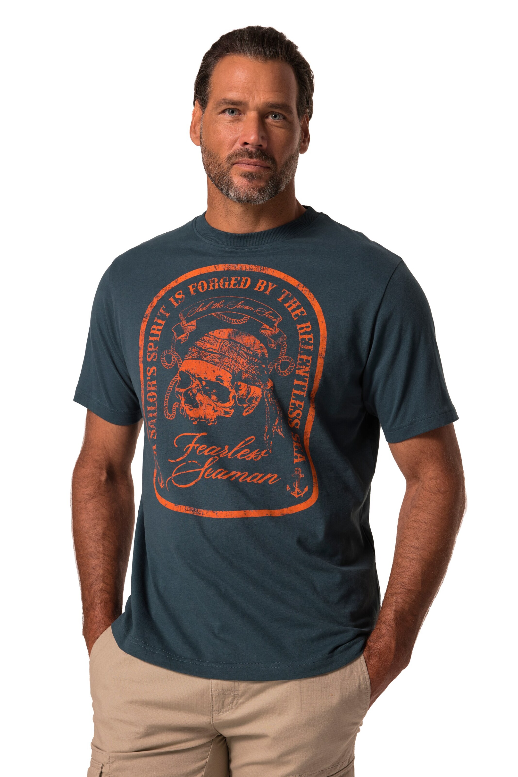 JP1880 T-Shirt in Grün: Vorderseite