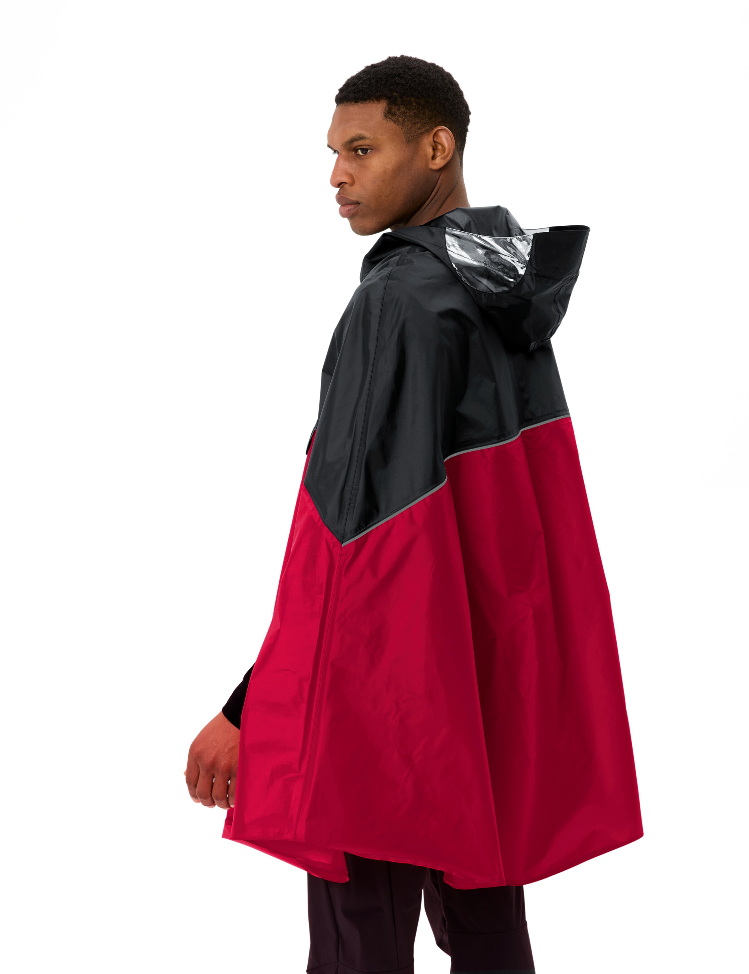 VAUDE Outdoor jacket 'Covero Poncho II' in Red