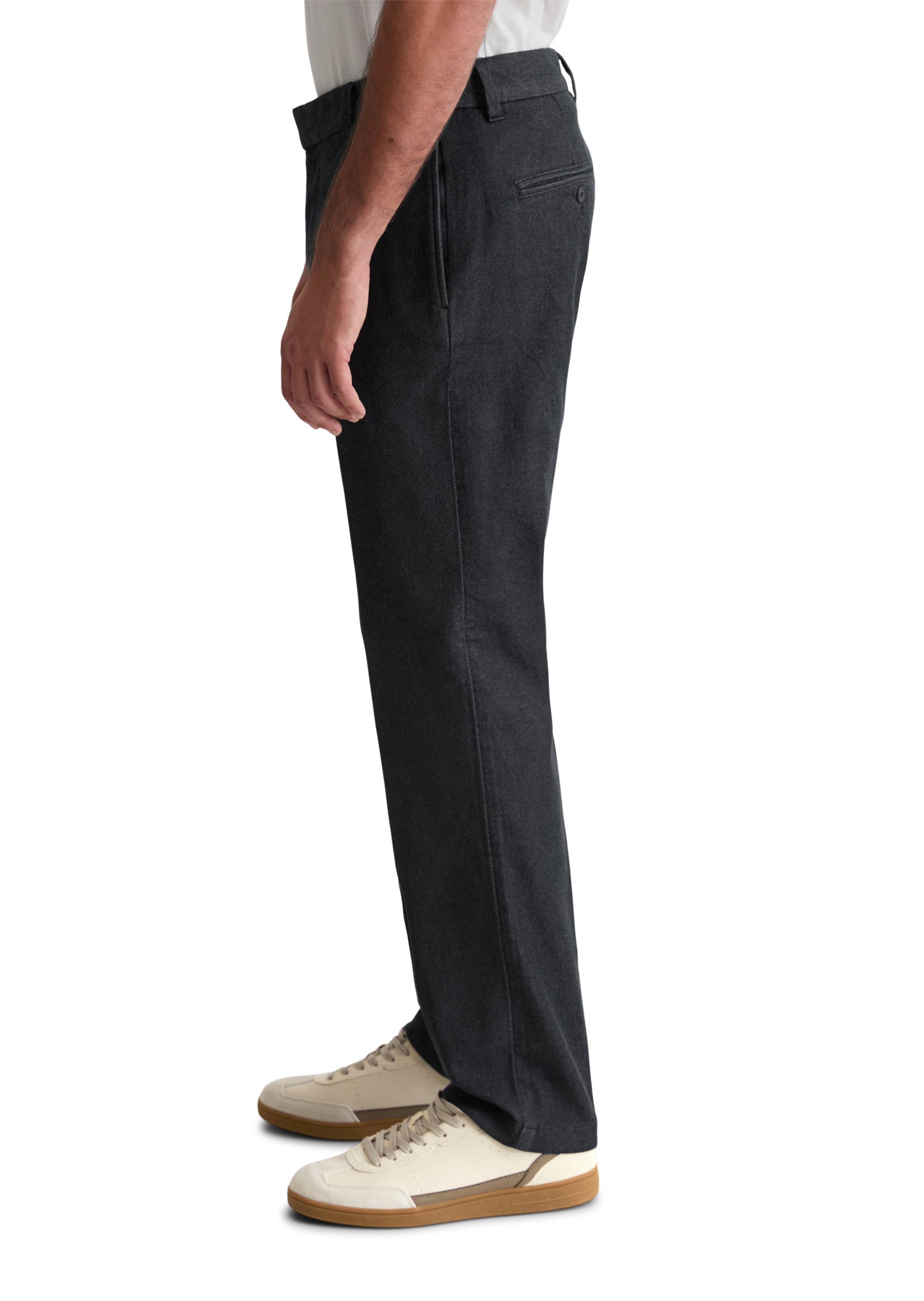 Marc O'Polo Regular Bandplooibroek 'Bunkris ' in Blauw