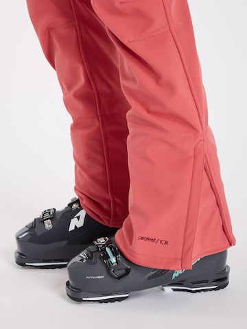 PROTEST Slim fit Workout Pants 'LOLE' in Red