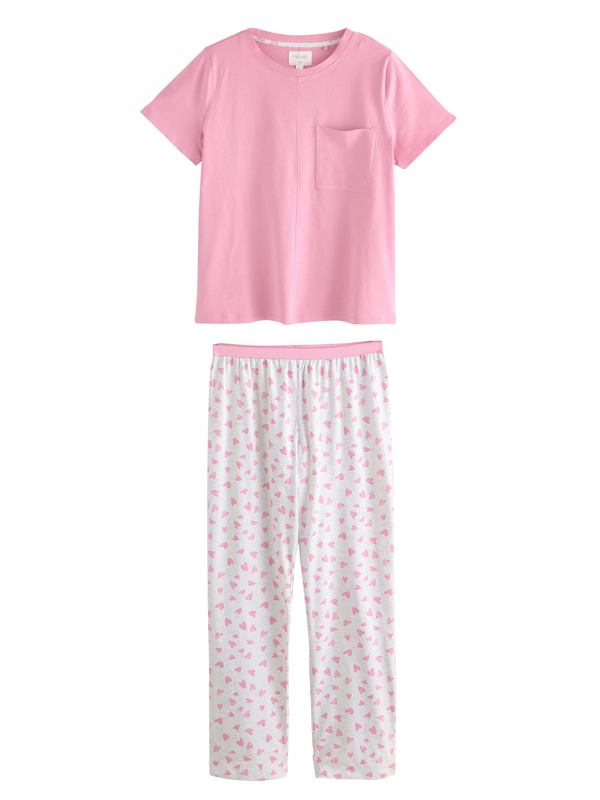 Next Pyjama värissä vaaleanpunainen: etupuoli