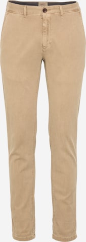 Coupe slim Pantalon chino HKT by HACKETT en beige : devant