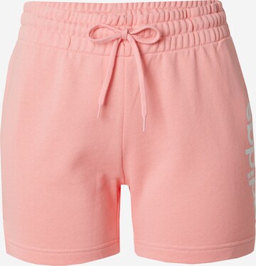 ADIDAS SPORTSWEAR Regularen Športne hlače 'Essentials' | roza barva: sprednja stran