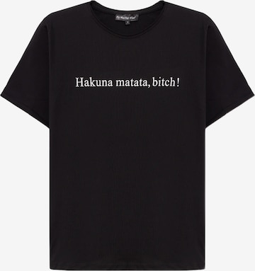 No Matter What Shirt in Black: front