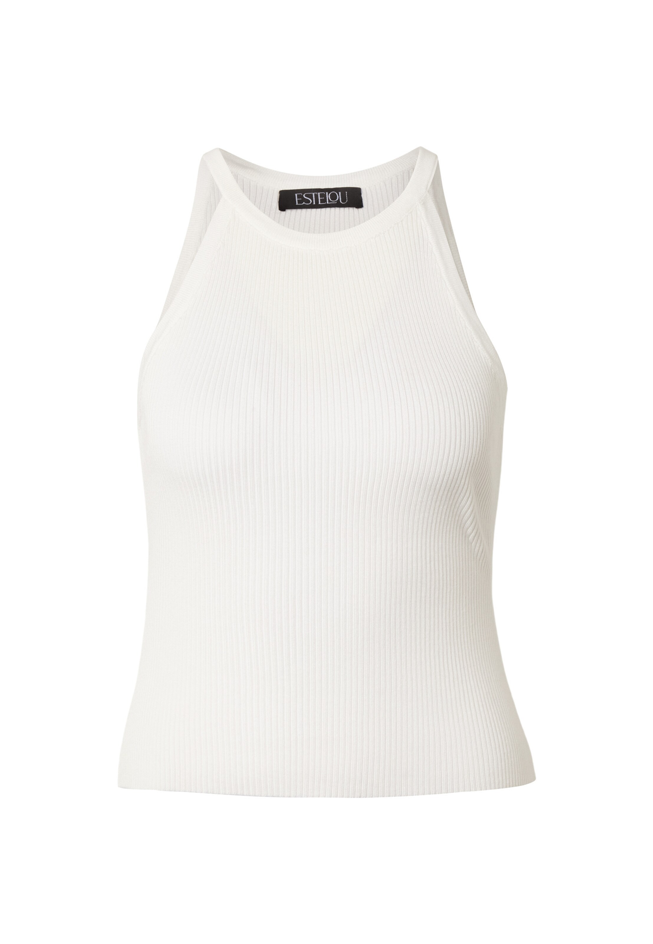 Estelou Top in Weiß: Vorderseite