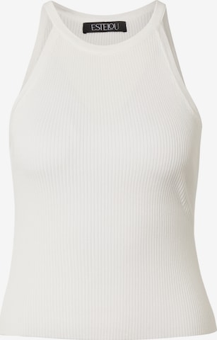 Estelou Top in Weiß: Vorderseite
