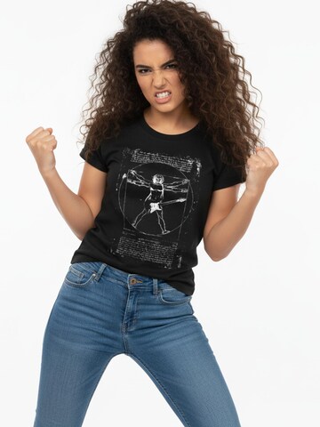 MAKAYA Shirt 'Da Vinci Rock' in Black