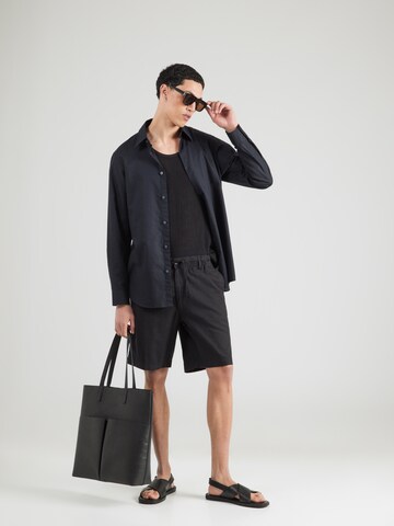 JACK & JONES regular Lærredsbukser 'JPSTJAIDEN' i sort