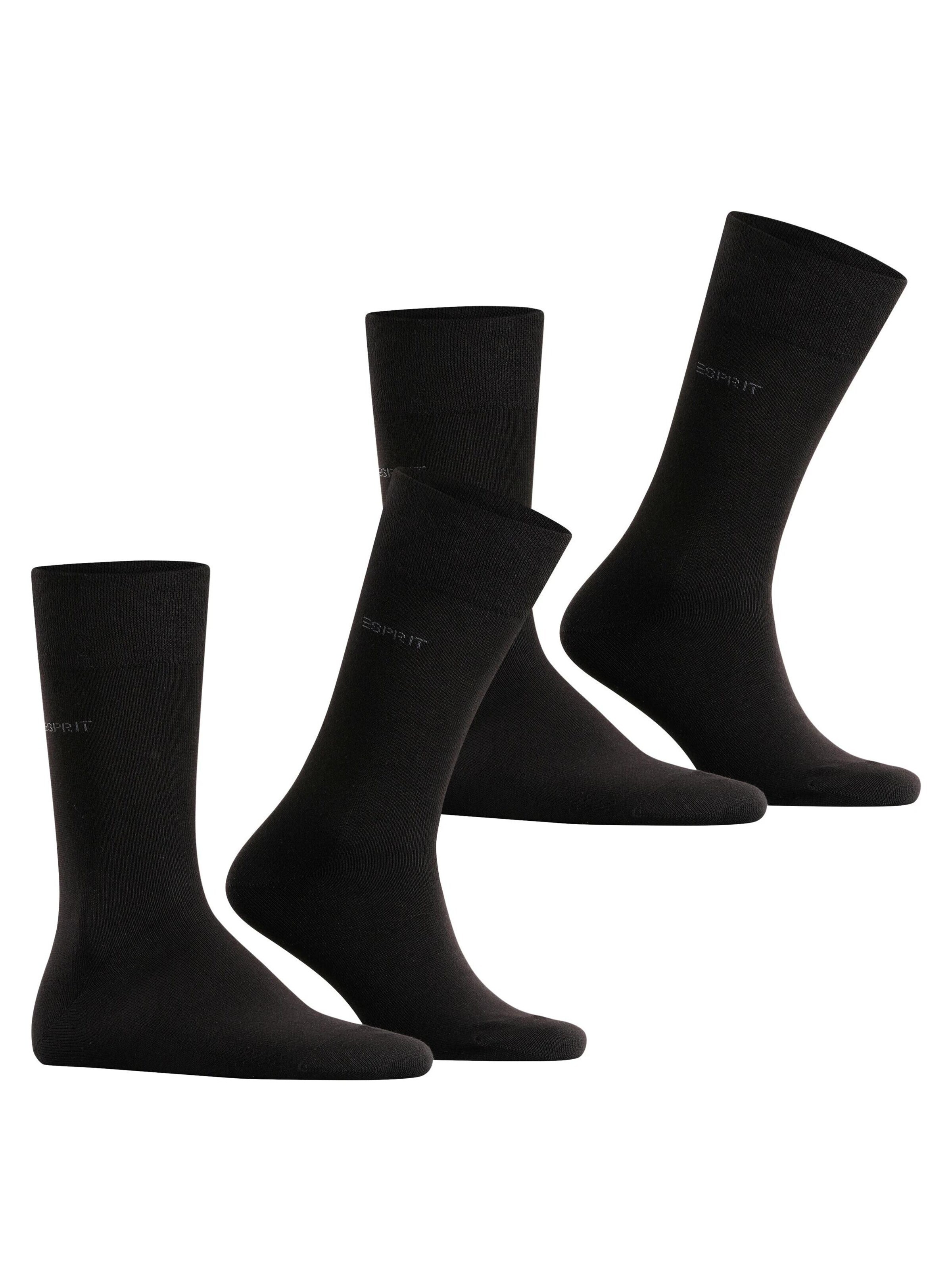 ESPRIT Socks 'Basic Easy 2-Pack' in Black