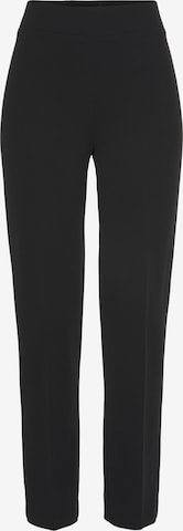 HERMANN LANGE Collection Pleated Pants in Black: front
