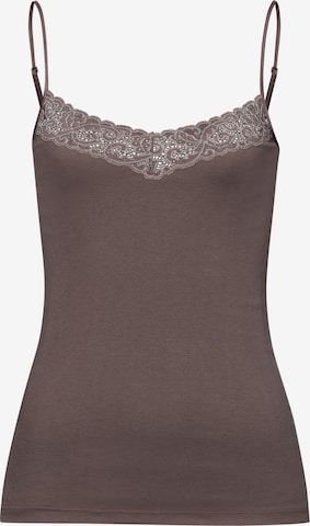 Haut ' Moments ' Hanro en gris : devant