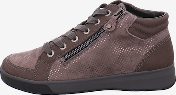 ARA High-Top Sneakers in Brown: front